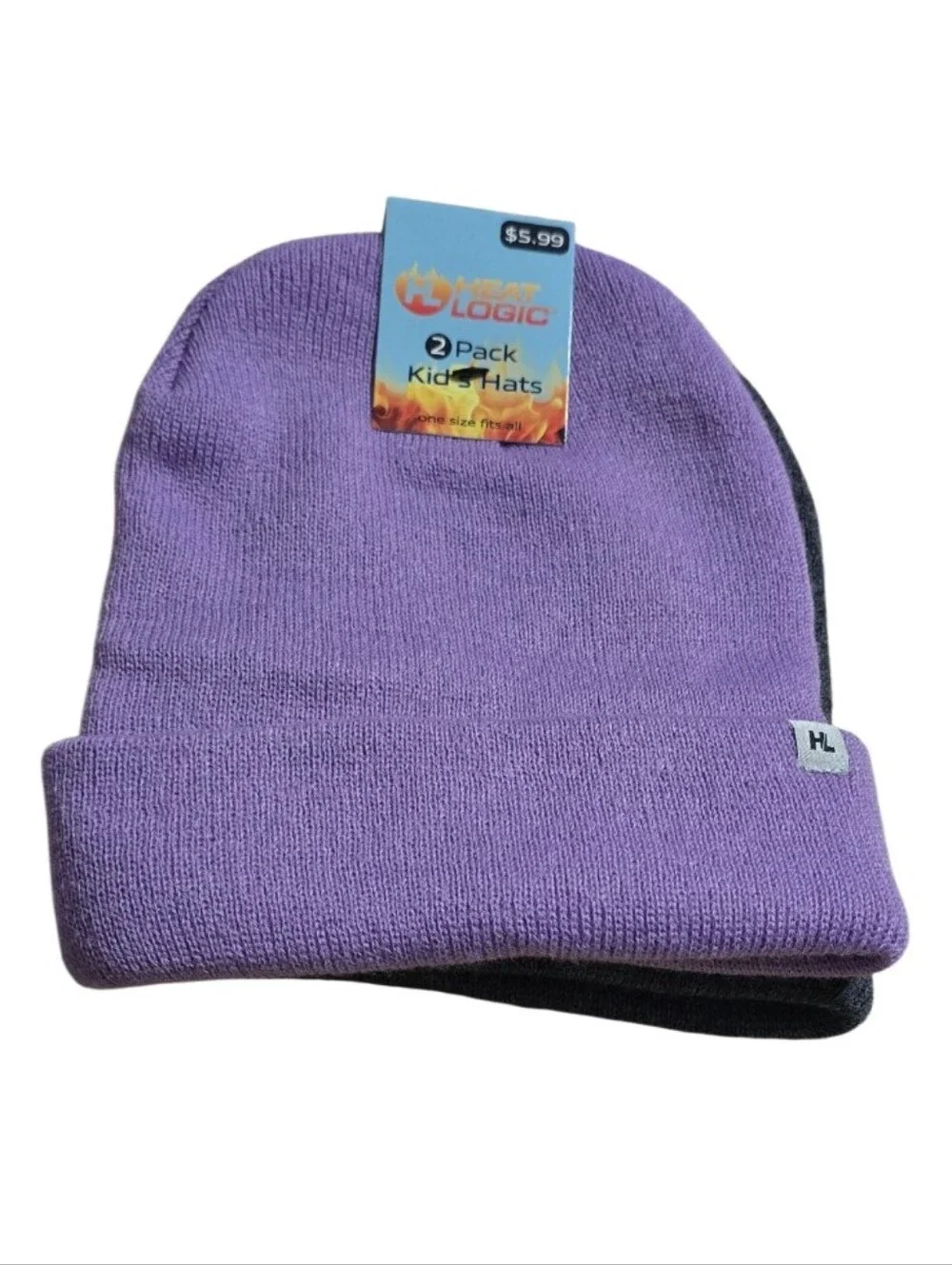 #HL06 Waffle Knit Beanie in Lavender